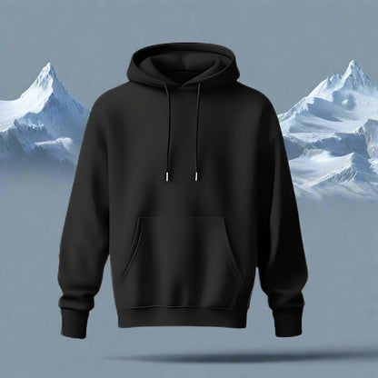 Cosmo Attire Plain Black Hoodie