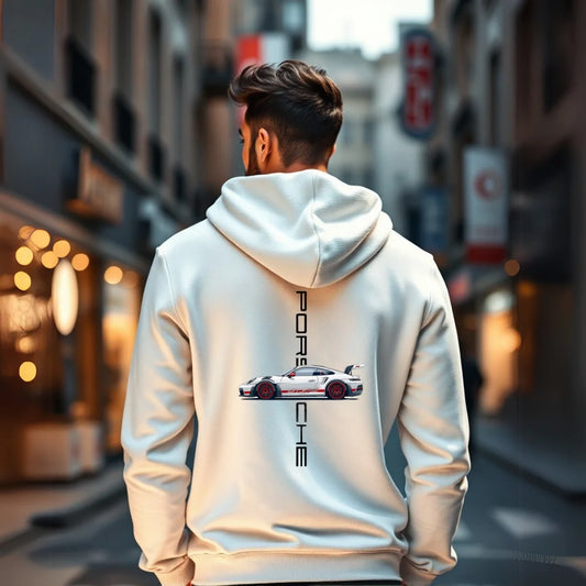 Cosmo White Turbo Classic Hoodie